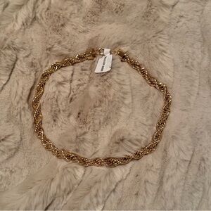 Urban Outfitters twisted gold chain necklace